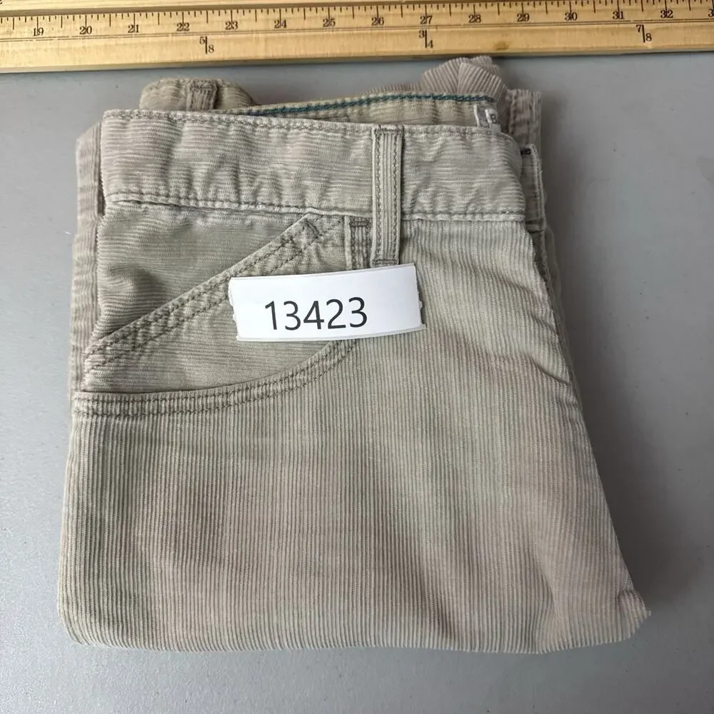 Levi’s SilverTab Baggy Shorts Mens 29 Beige Corduroy Vintage 1990s Altered